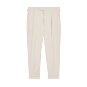 REISS Cantwell Stretch-Cotton Tapered Trousers